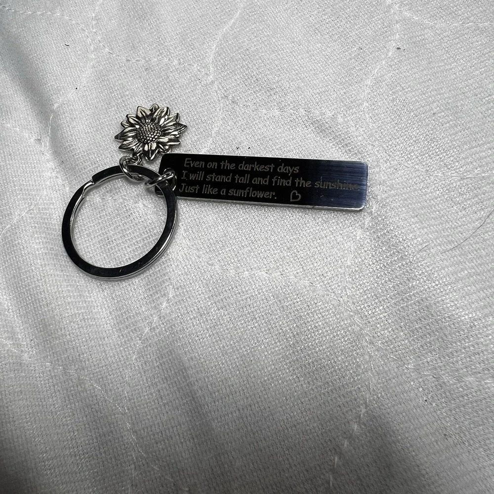 Sunflower key chain